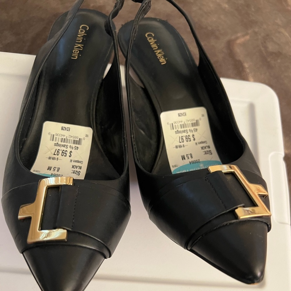 Black high hills Calvin Klein shoes 8.5 size